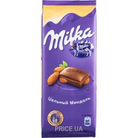 Milka Шоколад молочный с целым миндалем 90г