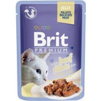 Brit Premium with Beef Fillets in Jelly for Adult Cats 85 гр