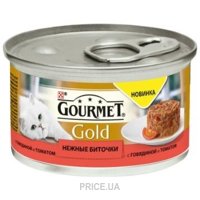 Gourmet Gold нежные биточки с говядиной и томатом 0,085 кг