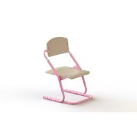 Pondi Детский регулируемый стул Клен/Розовый