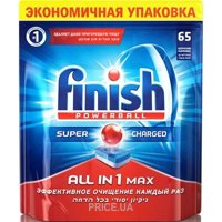 Finish Таблетки для посудомоечных машин All in 1 Max 65 шт