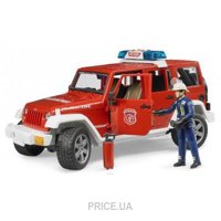 Bruder Джип пожарный Wrangler Unlimited Rubicon + фигурка пожарника (2528)