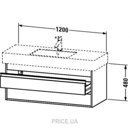 Мебель для ванных комнат Duravit Ketho KT6642