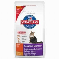 Hill&#039;s Science Plan Feline Adult Sensitive Stomach курица с яйцом и рисом 1,5 кг