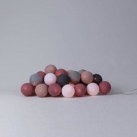 Фото Cotton Ball Lights Гирлянда Dirty Rose на 50 шаров 7,5 м