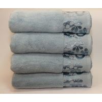 полотенце махровое hobby голубое 70х140