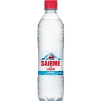 Упаковка минеральной газированной воды Sairme 0.5 