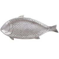 Блюдо Bona Di Риба SG37-881 38.5х17.2 см сріблясте