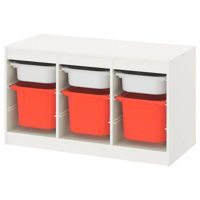 Комбінація для зберігання+контейнери TROFAST IKEA 